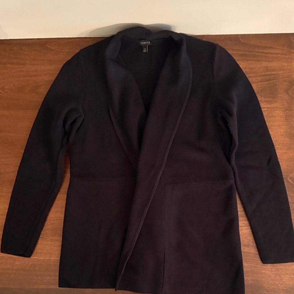 Talbots Black Knit Cardigan